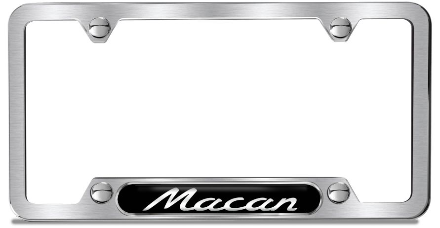 Macan Nameplate License Frame photo(0) 