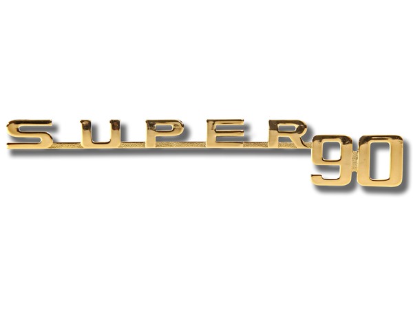 Logo SUPER 90, gold-plated, for Porsche 356 B-T5