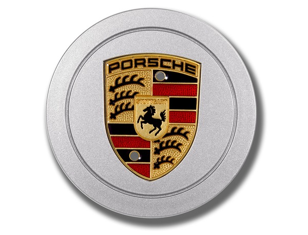 Hub cap in Silver with full-color Porsche Crest for Porsche 993 zoom