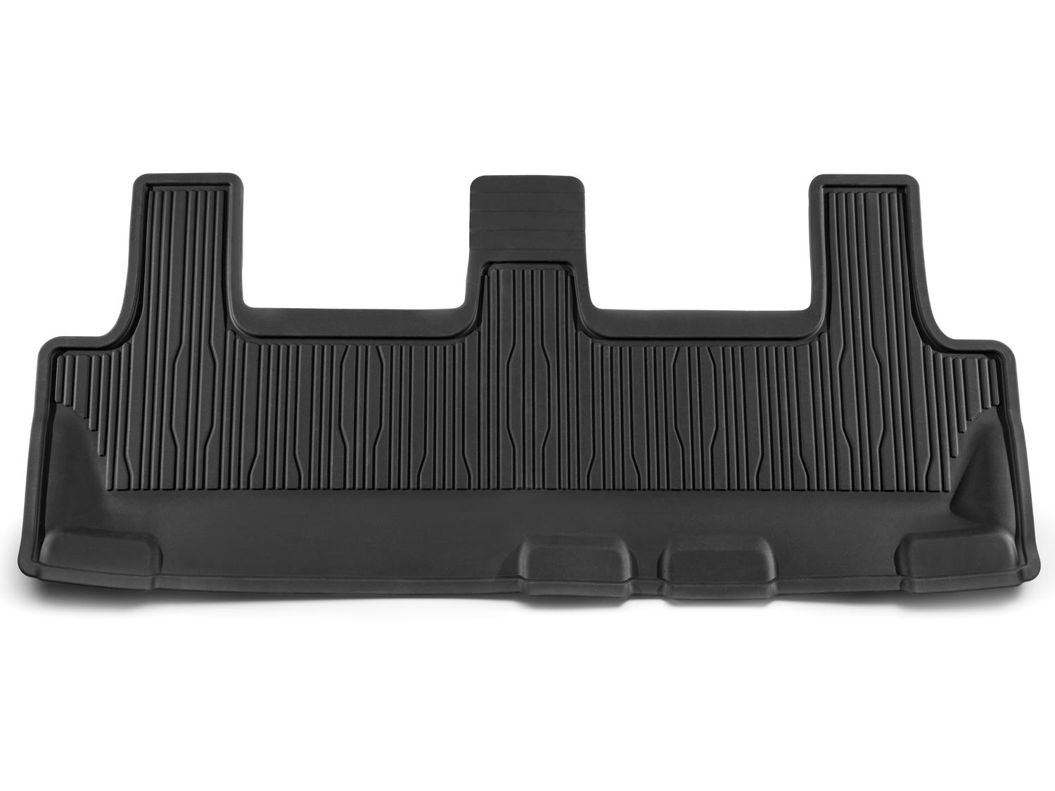 Floor Mats  AllWeather Thermoplastic Rubber Black Flat Runner For 3rd Row - JL1Z7813182AA