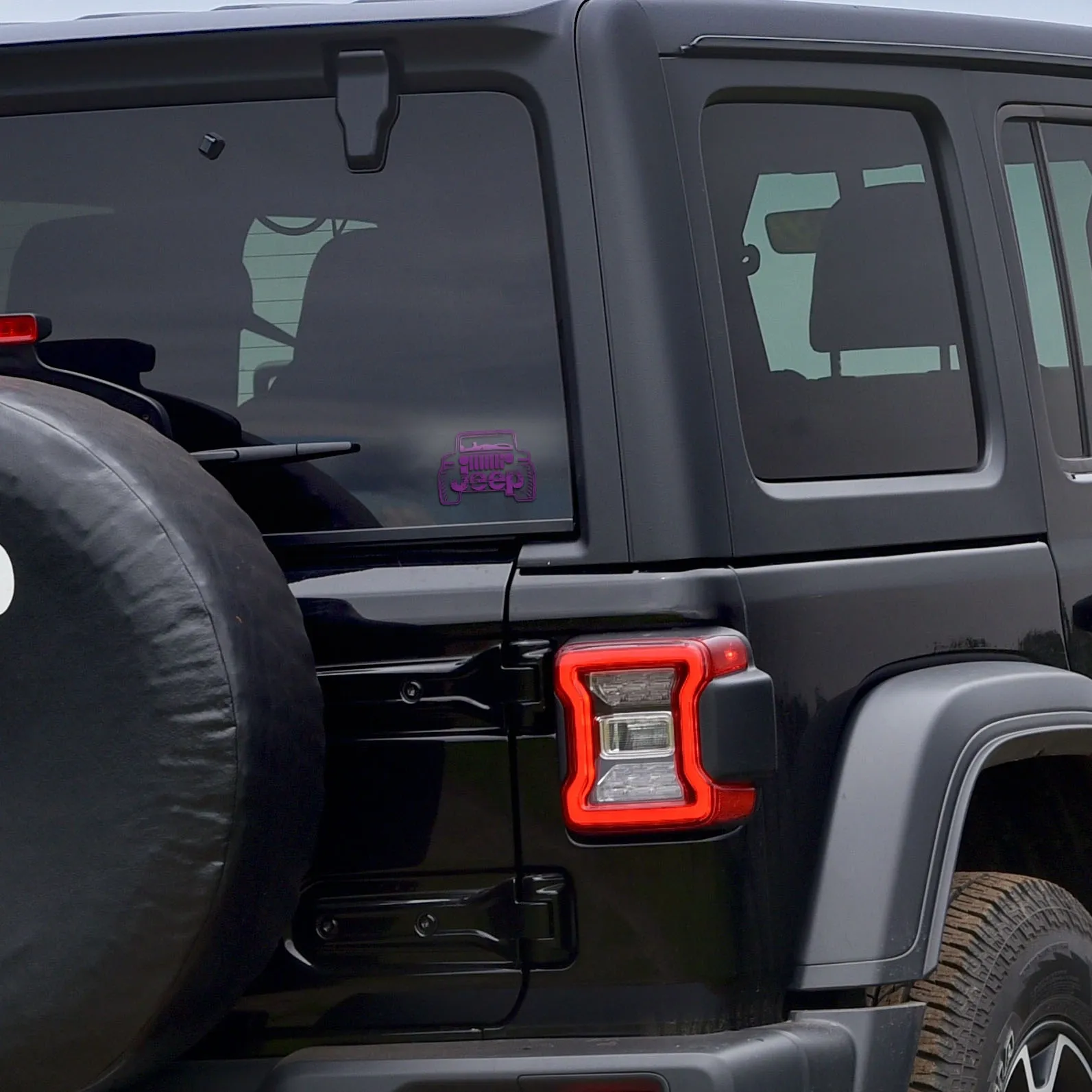 Visco Big Tire Jeep Front Graphic, Purple