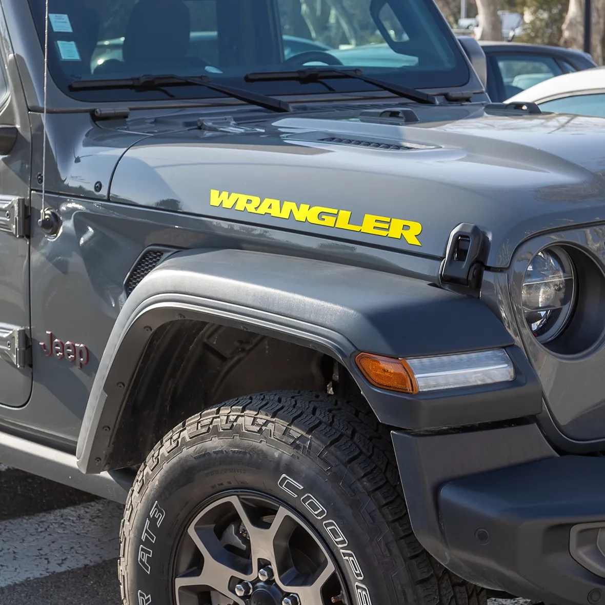 Visco Jeep Wrangler Logo Graphic, Yellow