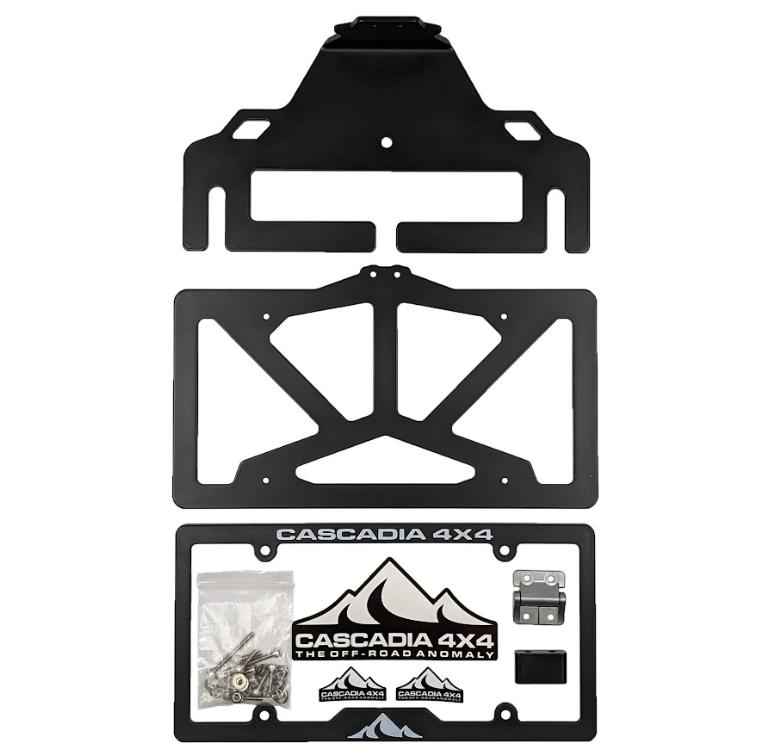 Cascadia Flipster V3 Winch License Plate Mounting System