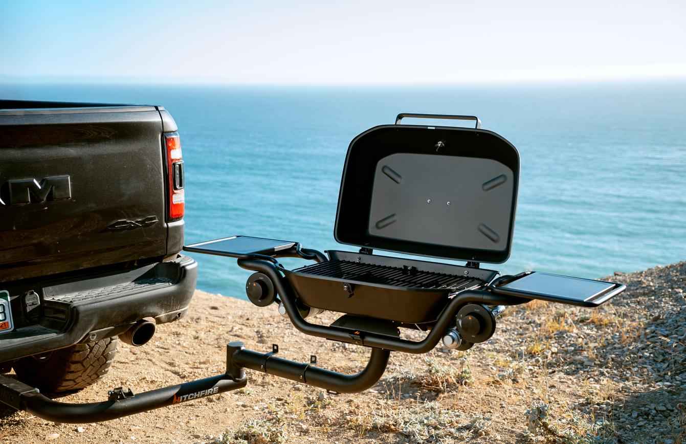 Hitchfire Hitch-mount Tailgating Grill, Passenger Side Swing