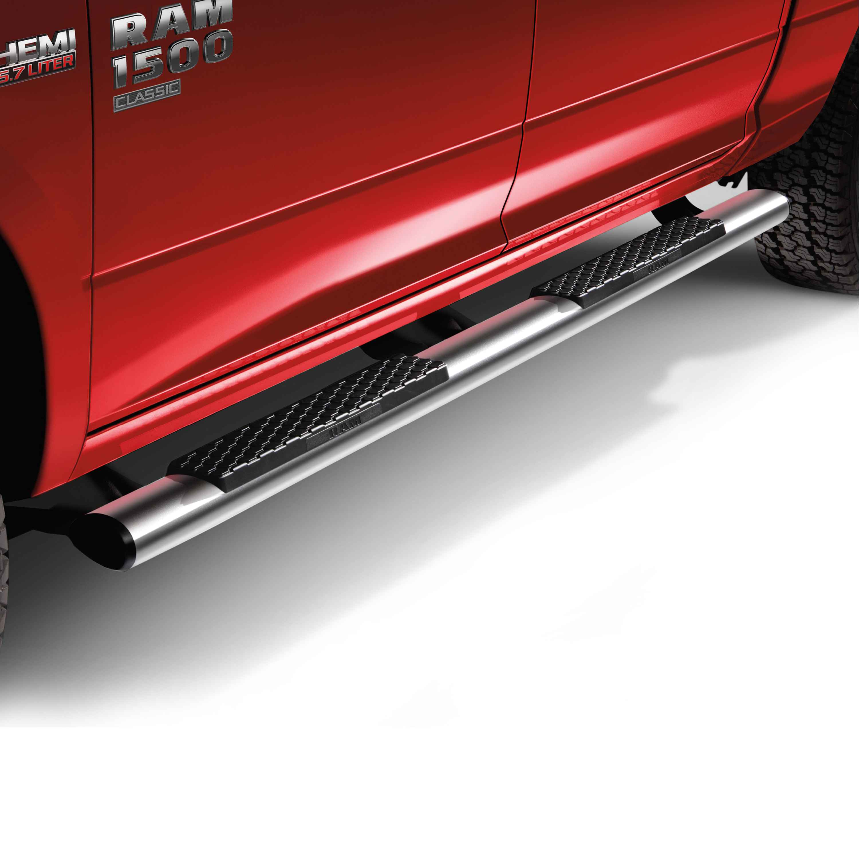 OEM 2019 Ram 5500 Chassis Cab Tubular Side Step Cab Length Chrome