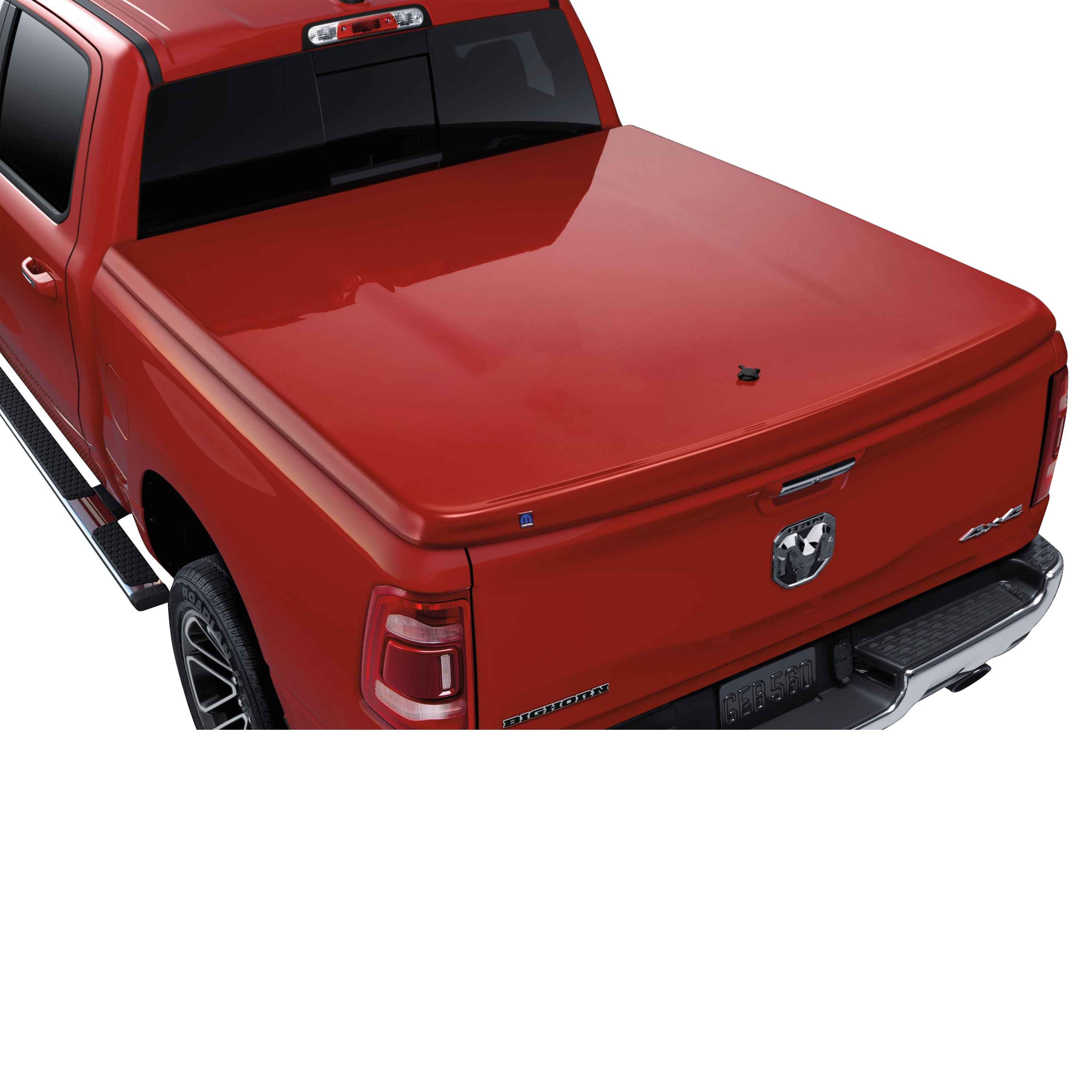 One-Piece Tonneau Cover in Body Color for 6 4 Conventional Bed - Delmonico Red