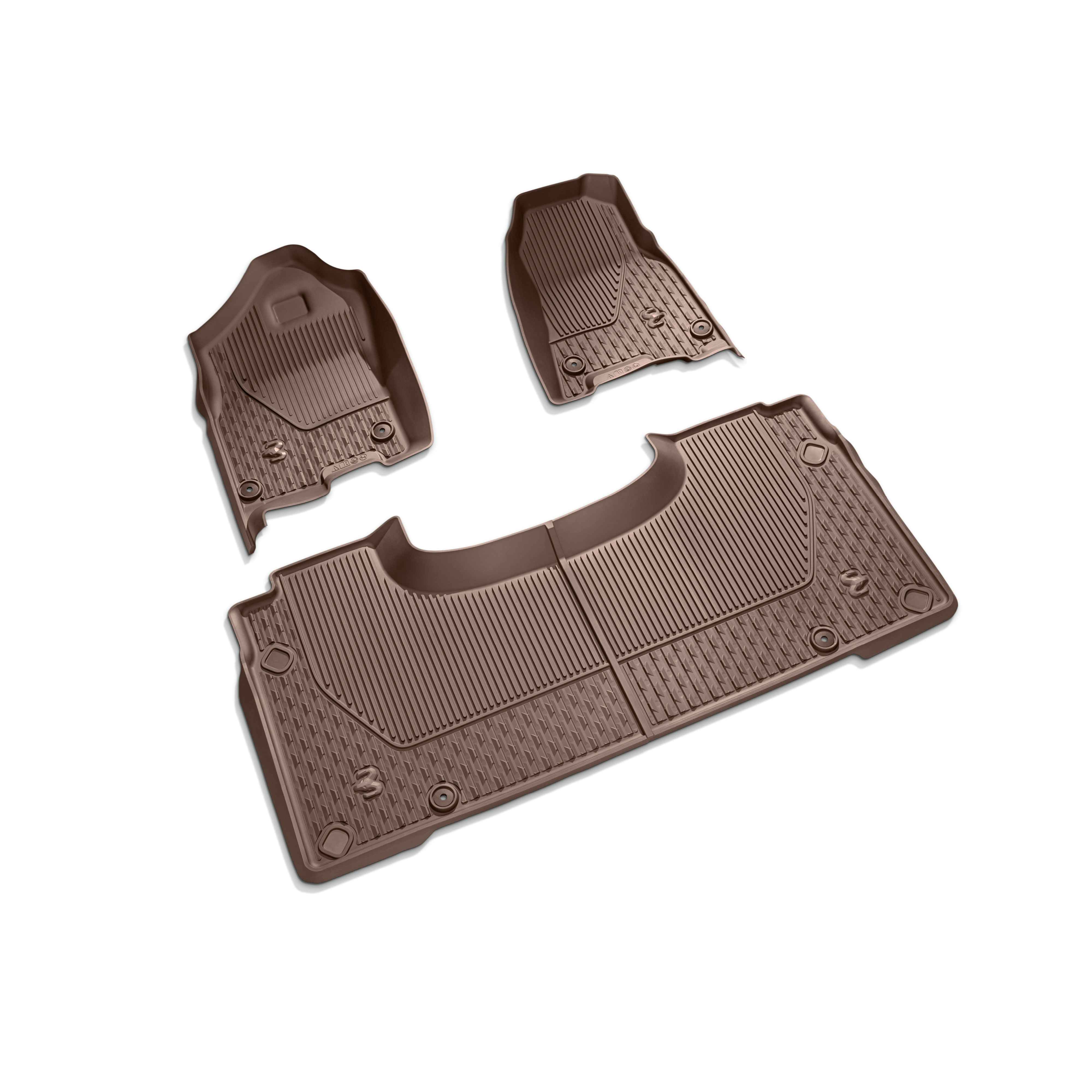 OEM 2019 Ram 1500 (AllNew) AllWeather Floor Mats, Front & Rear