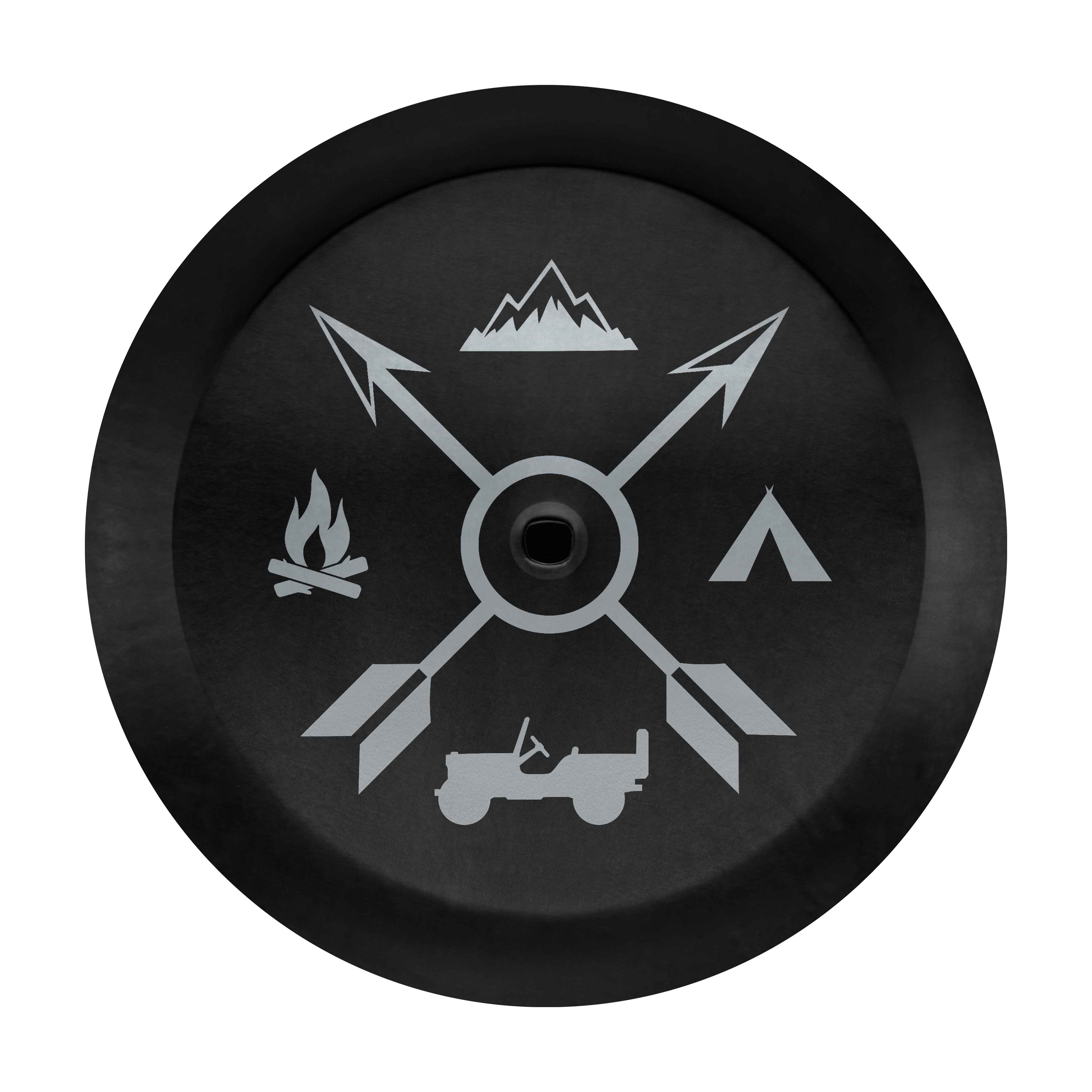 OEM 2021 Jeep Wrangler JL 4Door Tire Cover (Part 82215440AB)