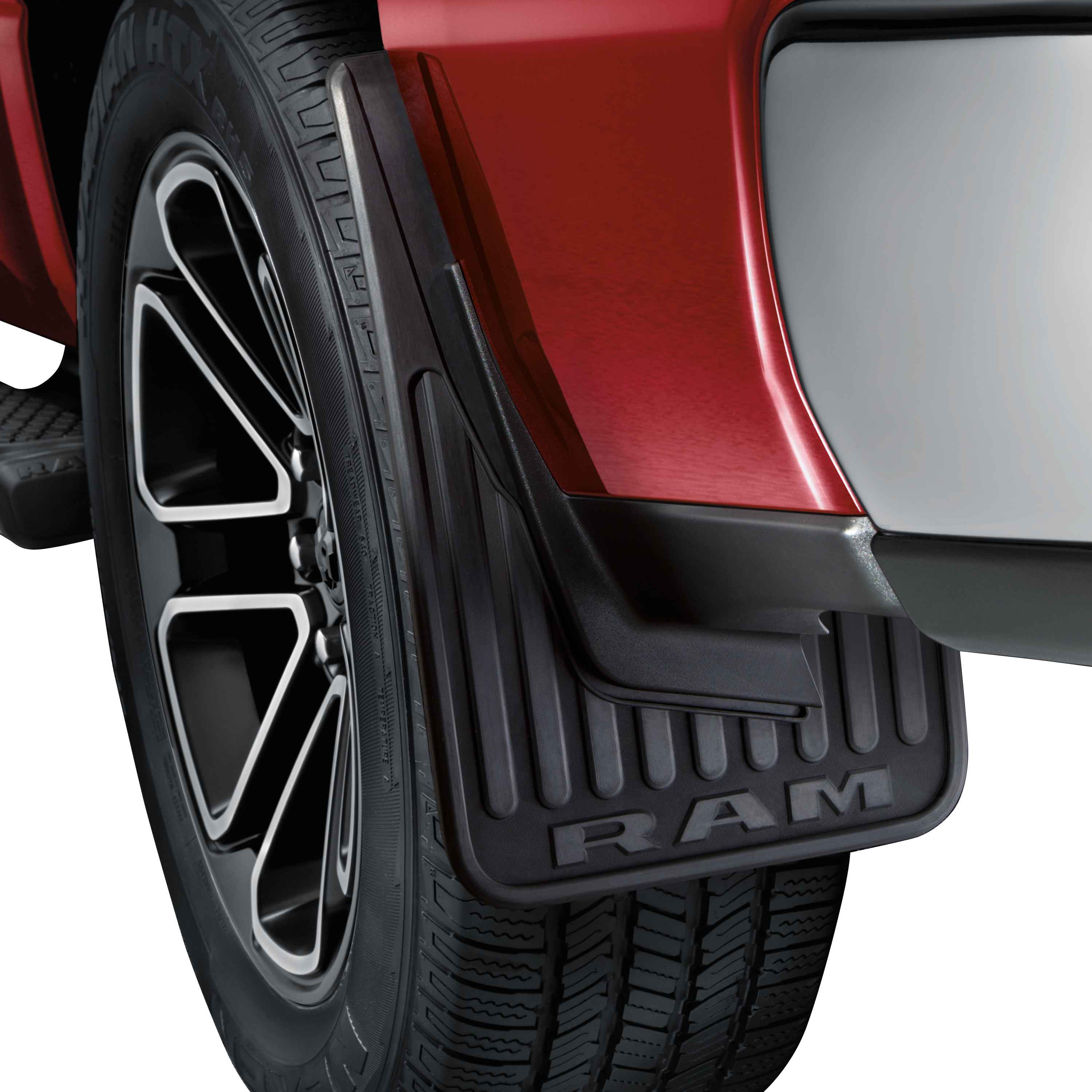 Heavy Duty Rubber Splash Guards, Front for Vehicles with Production Fender Flares
