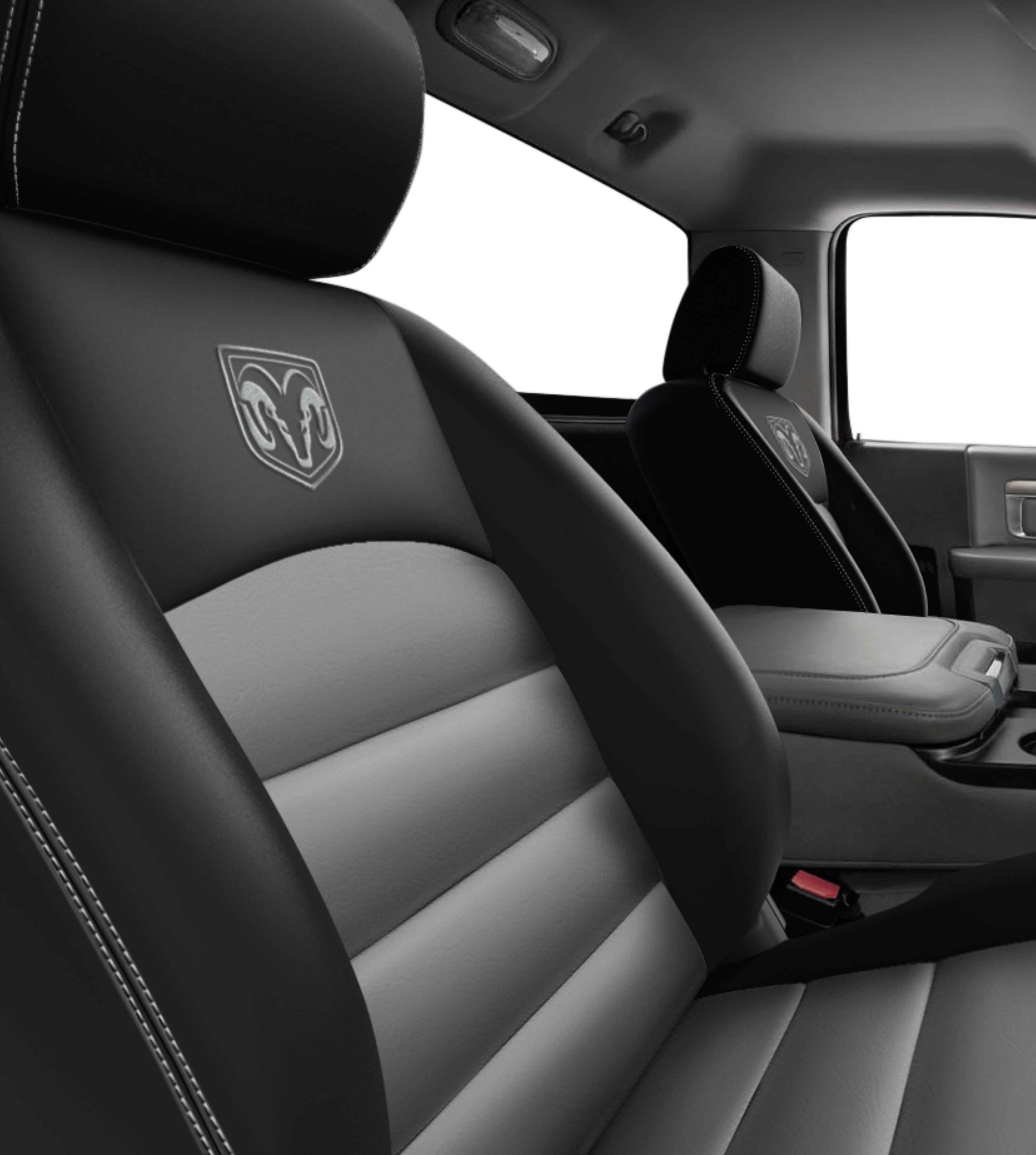 thumbnail image 2 of Seat Armour Front Seat Cover For New Dodge Ram – Black Terry Cloth – SA100NRAMB 2 of 5