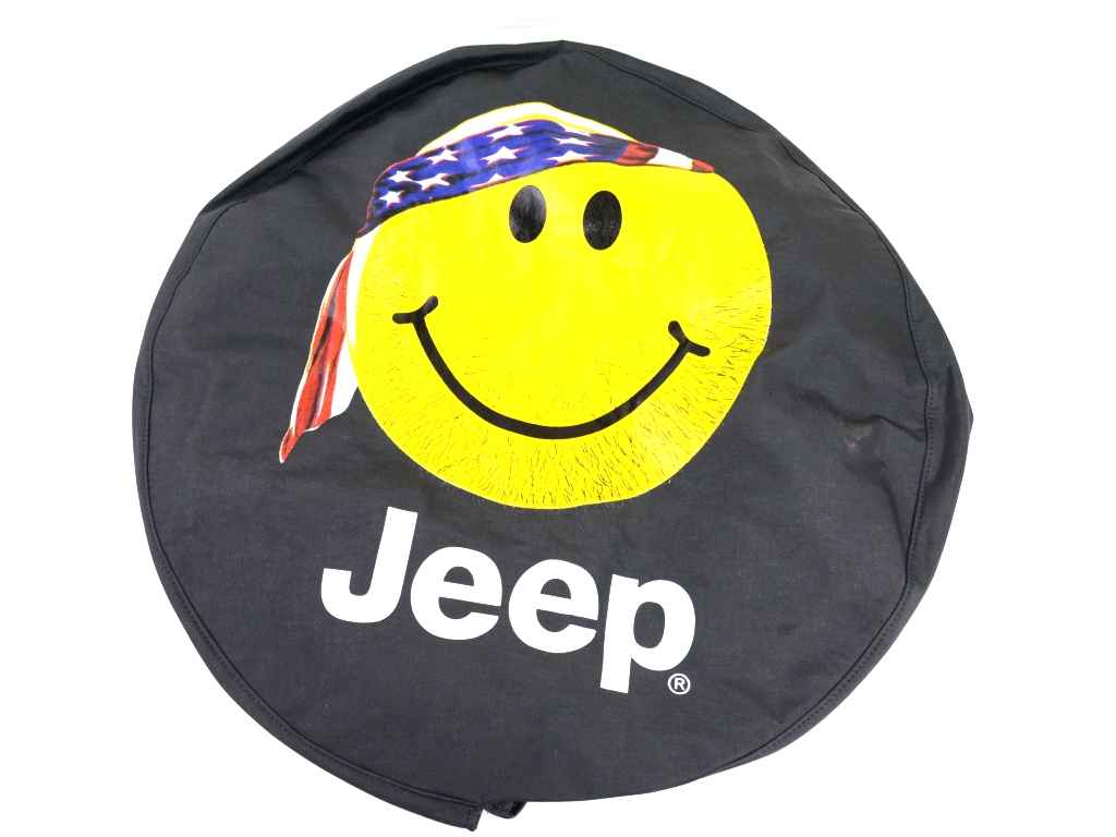 OEM 2006 Jeep Wrangler 4-Door Tire Cover (Part #82208685AD)