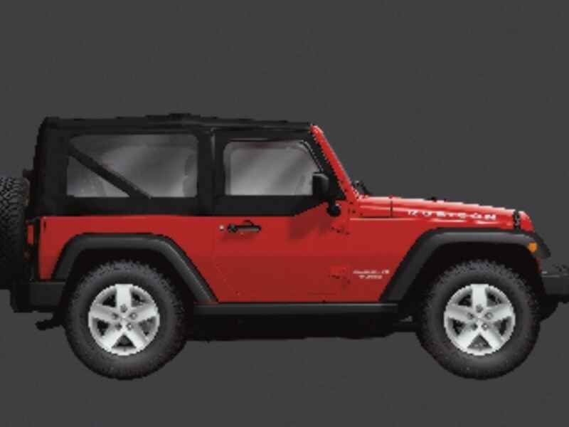 OEM 2007 Jeep Wrangler JK 2-Door Soft Top (Part #82213649)