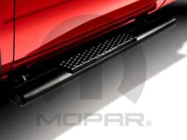 OEM 2020 Ram 3500 Chassis Cab Black Aluminum Tubular Side Steps, Cab Length for Regular Cab (Part #82215087)