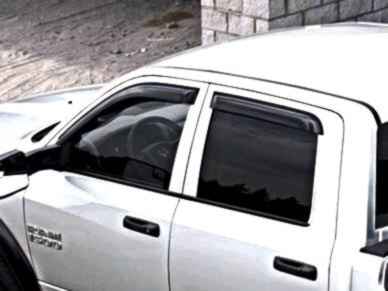 OEM 2014 Ram 3500 Chassis Cab Side Window Air Deflectors (Part #82213487AC)