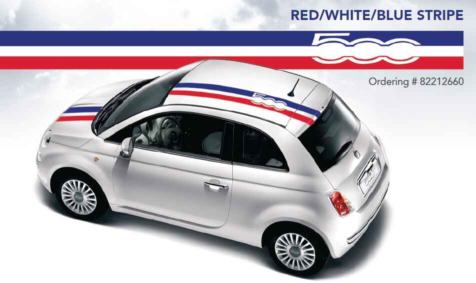 OEM 2014 Fiat 500e Decal (Part #82212660)