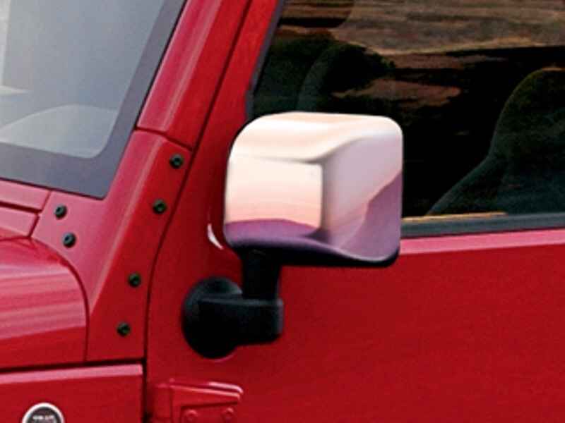 OEM 2018 Jeep Wrangler JK 2-Door Mirror Covers (Part #82210469AC)
