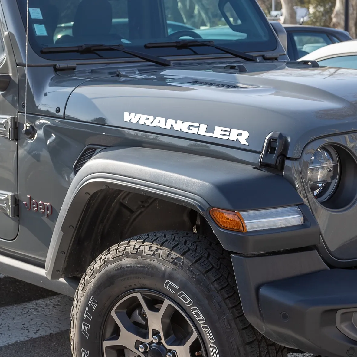 2018 Jeep Wrangler JK 2-Door Visco Jeep Wrangler Logo Graphic, Gloss White 68663274AA