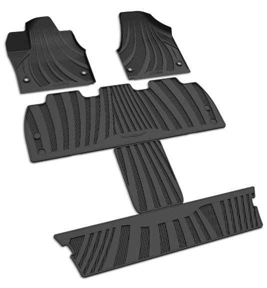 OEM 2021 Chrysler Pacifica All-weather Floor Mats (Part #82214515AE)