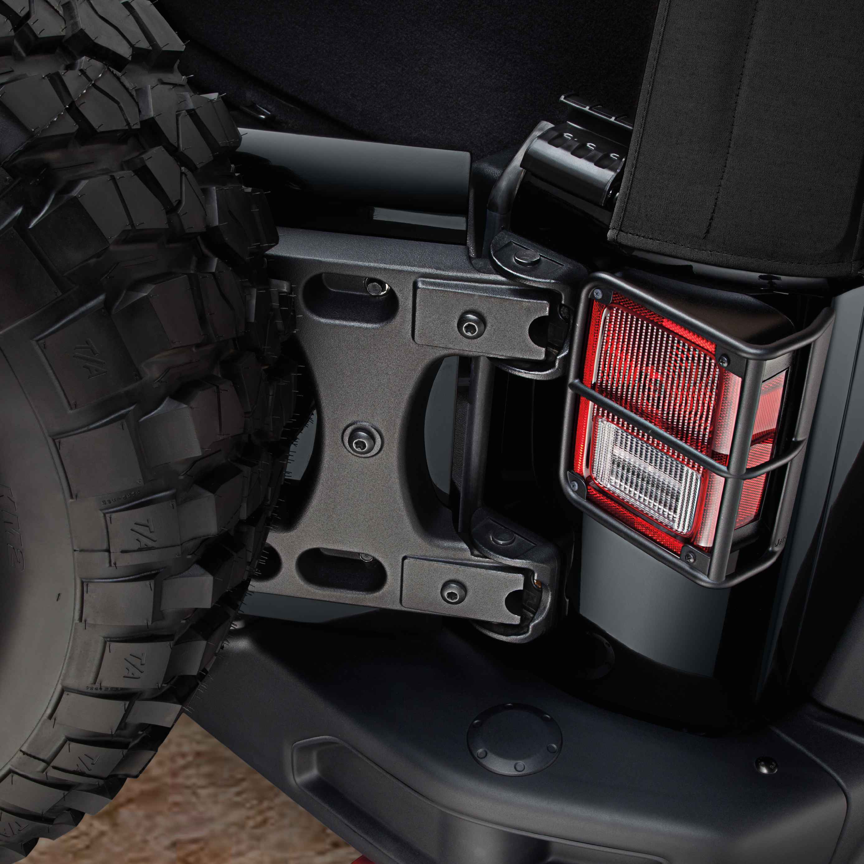 OEM 2015 Jeep Wrangler JK 2-Door Tailgate Hinge Reinforcement System (Part #82214770AC)