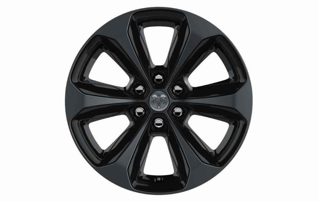 OEM 2020 Ram 1500 20-Inch Black Onyx Wheel (Part #82215262AB)