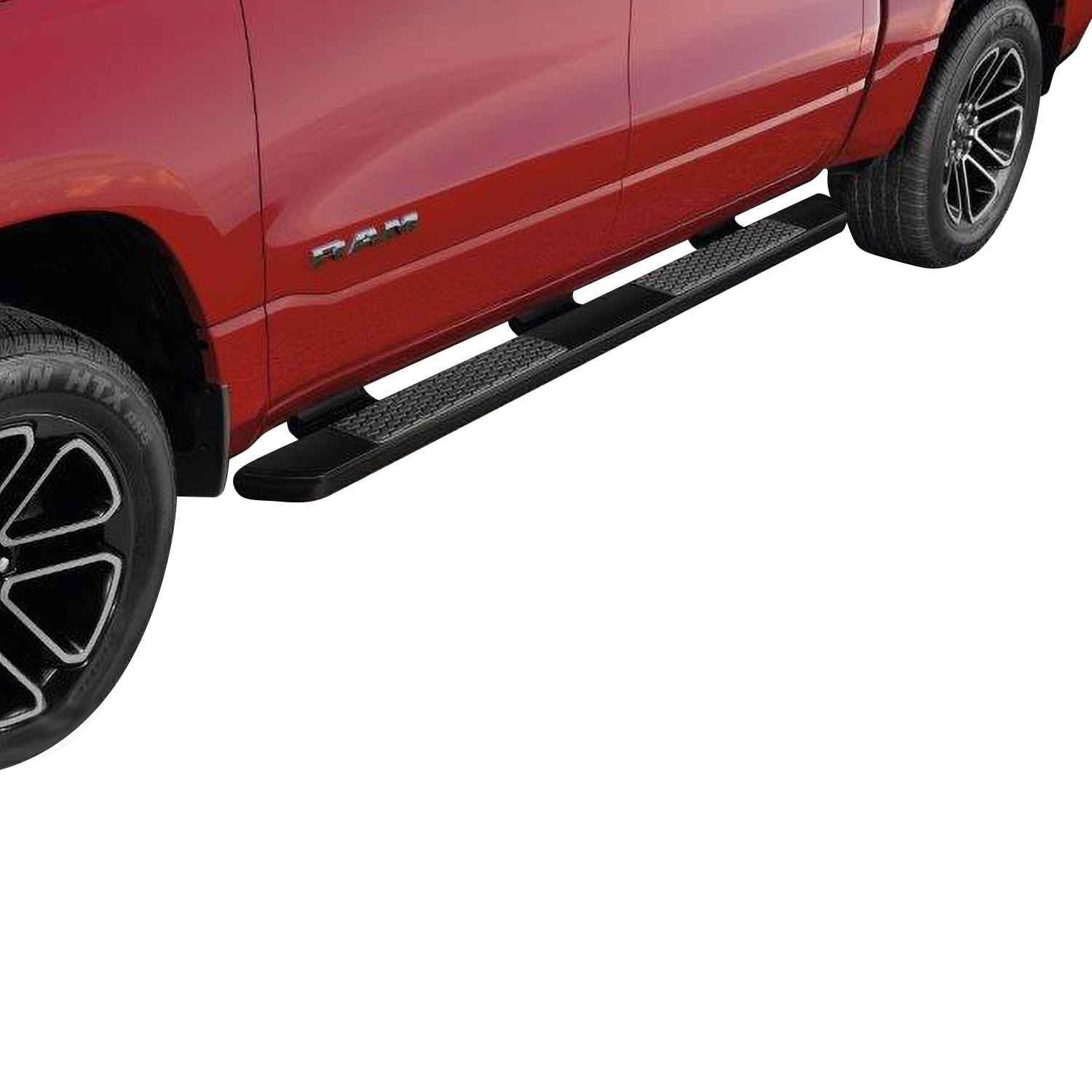 OEM 2020 Ram 1500 Cab Length Painted Running Boards, Crew Cab, Matte Black (Part #82215301AC)