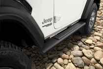OEM 2018 Jeep Wrangler JL 2-Door Tubular Side Steps (Part #82215328AB)
