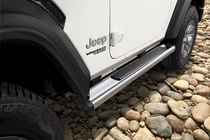 OEM 2020 Jeep Wrangler JL 2-Door Tubular Side Steps (Part #82215330AB)