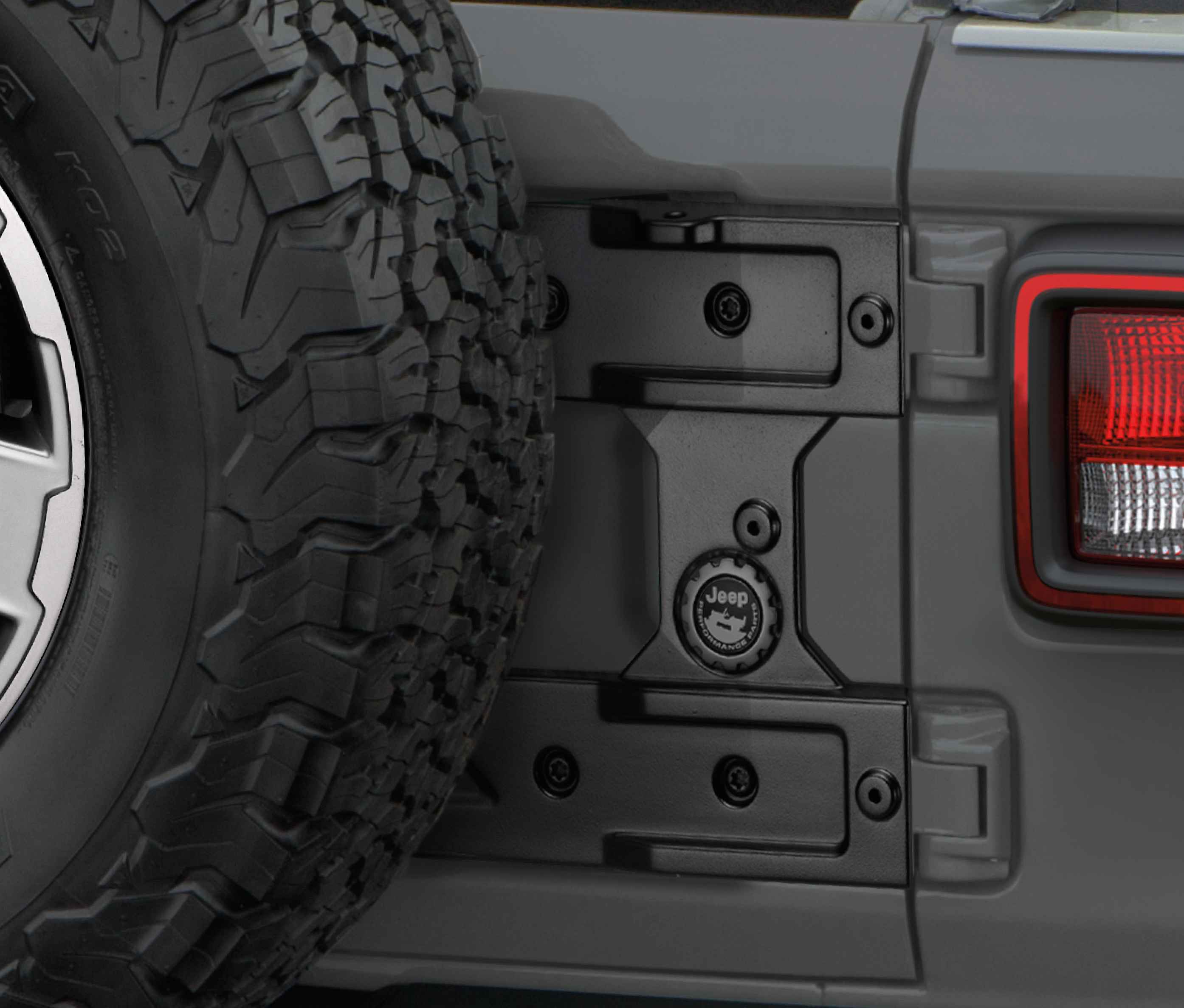 OEM 2018 Jeep Wrangler JL 2-Door Tailgate Reinforcement System (Part #82215356AC)