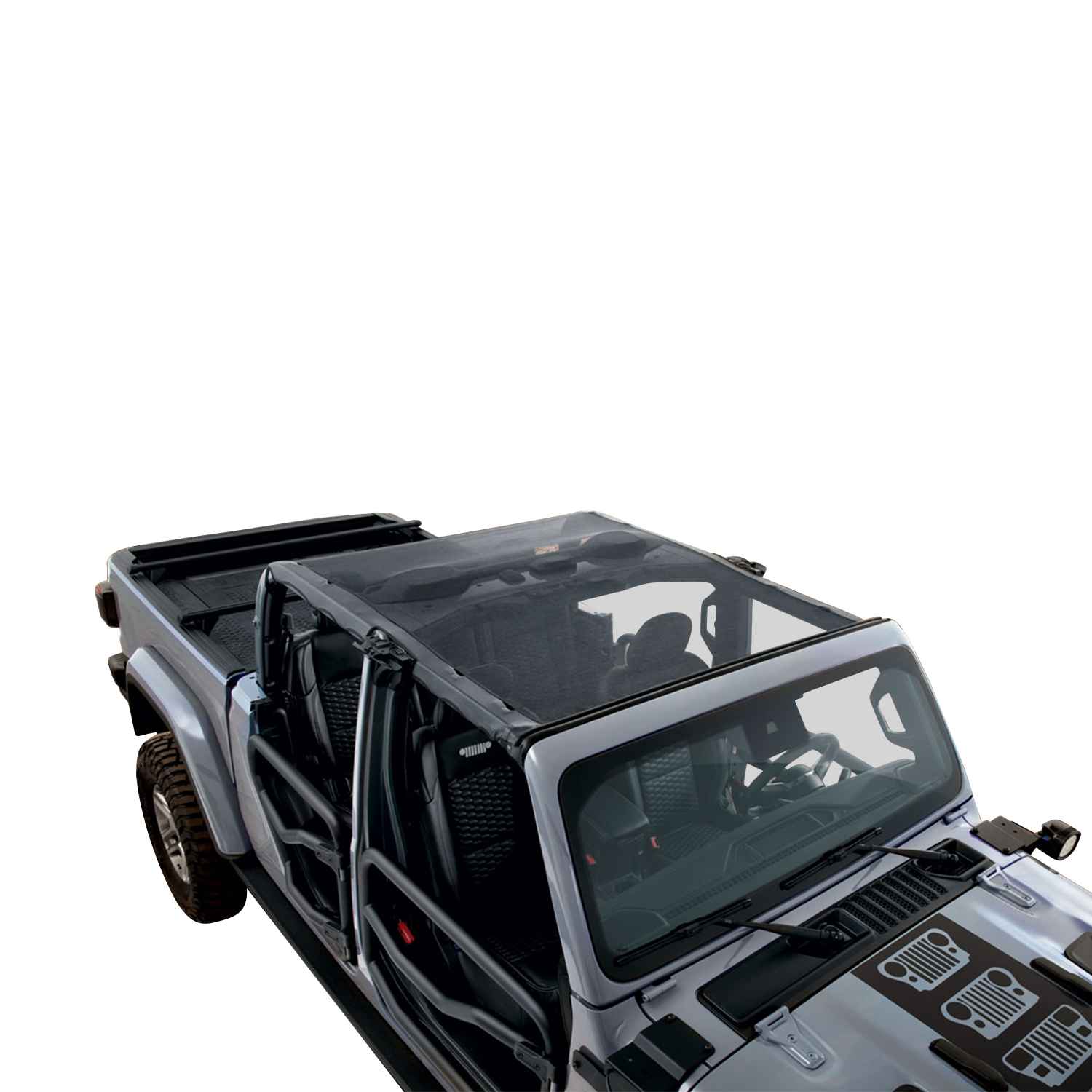 OEM 2020 Jeep Gladiator Sun Bonnet, Mesh (Part #82215621)