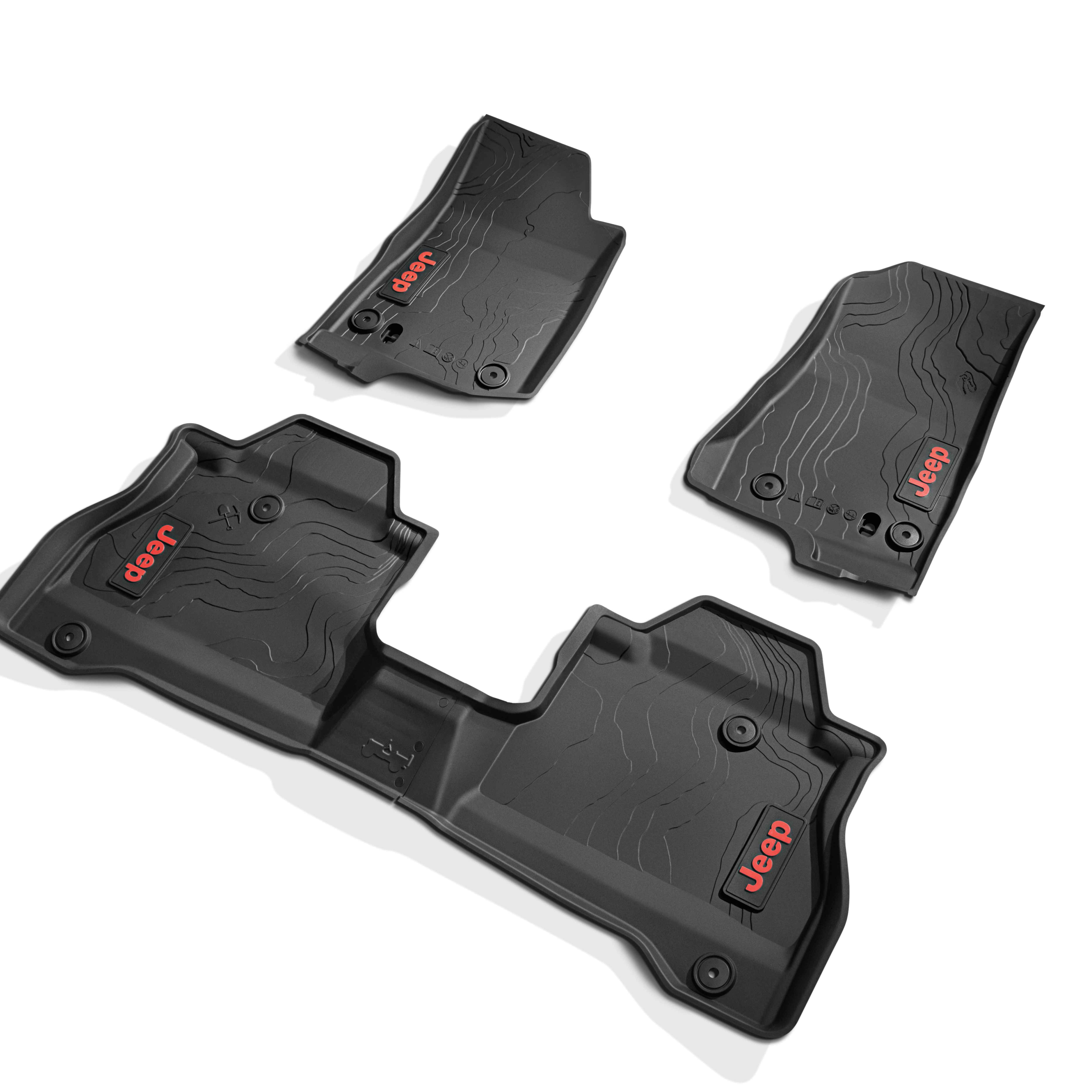 OEM 2021 Jeep Gladiator All Weather Floor Mats (Part #82215626AC)