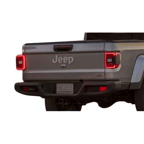 OEM 2021 Jeep Gladiator Steel Bumper, Rubicon Rear (Part #82215634AD)