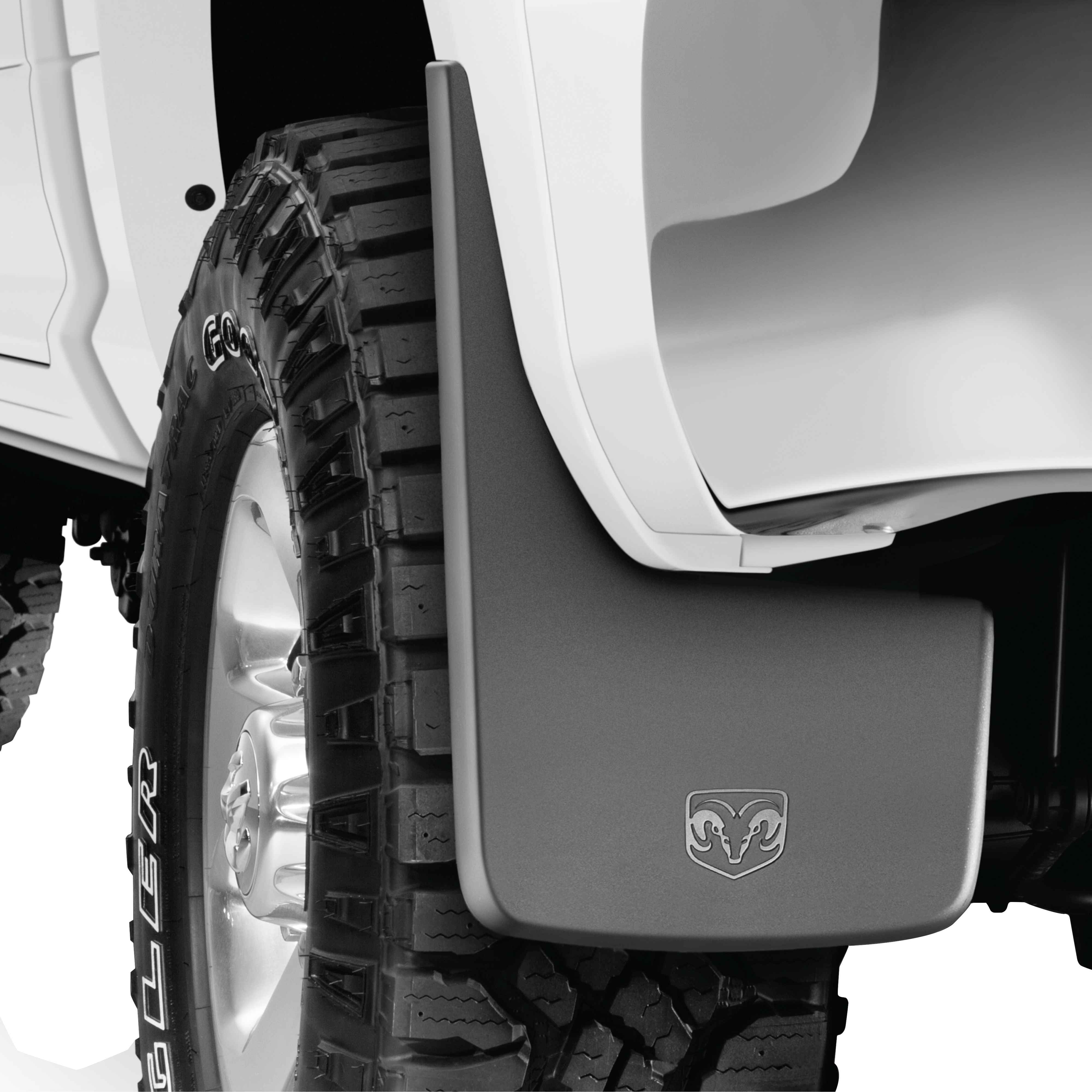 2017 RAM 2500 HD Front Heavy Duty Rubber Splash Guards, for vehicles with Fender Flares 82216222AA