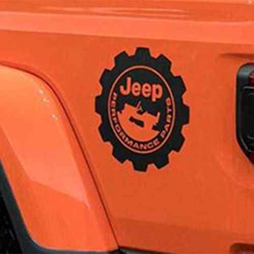 OEM 2021 Jeep Gladiator Jeep Performance Decal (Part #82216343AA)